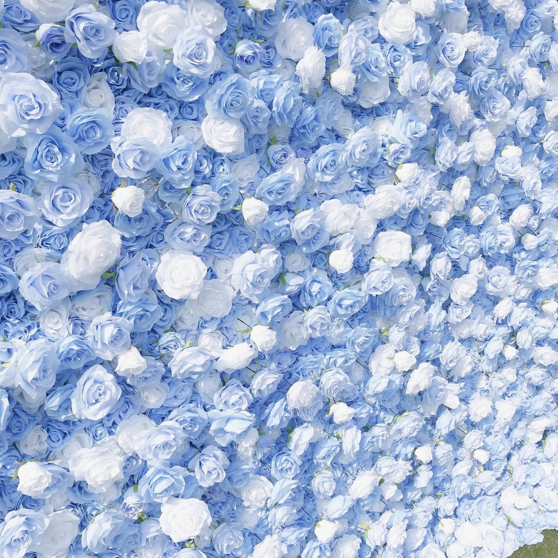 Blue:5D Fabric Artificial Flower wall