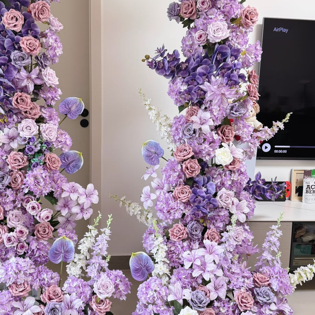 New Wedding Party Background Floral Arch Decoration Including Frame -R984