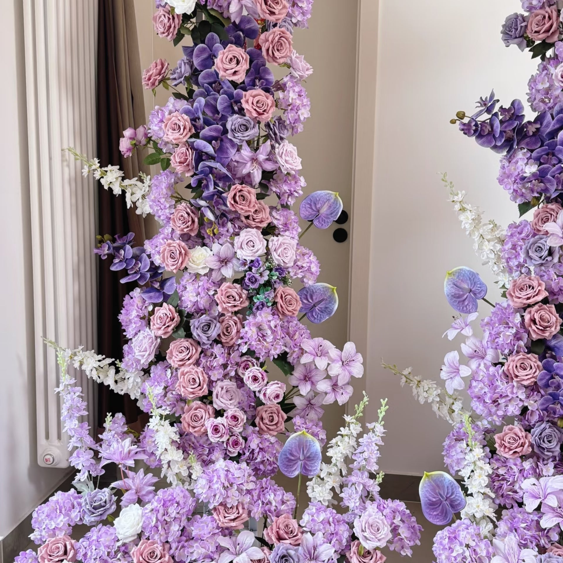 New Wedding Party Background Floral Arch Decoration Including Frame -R984