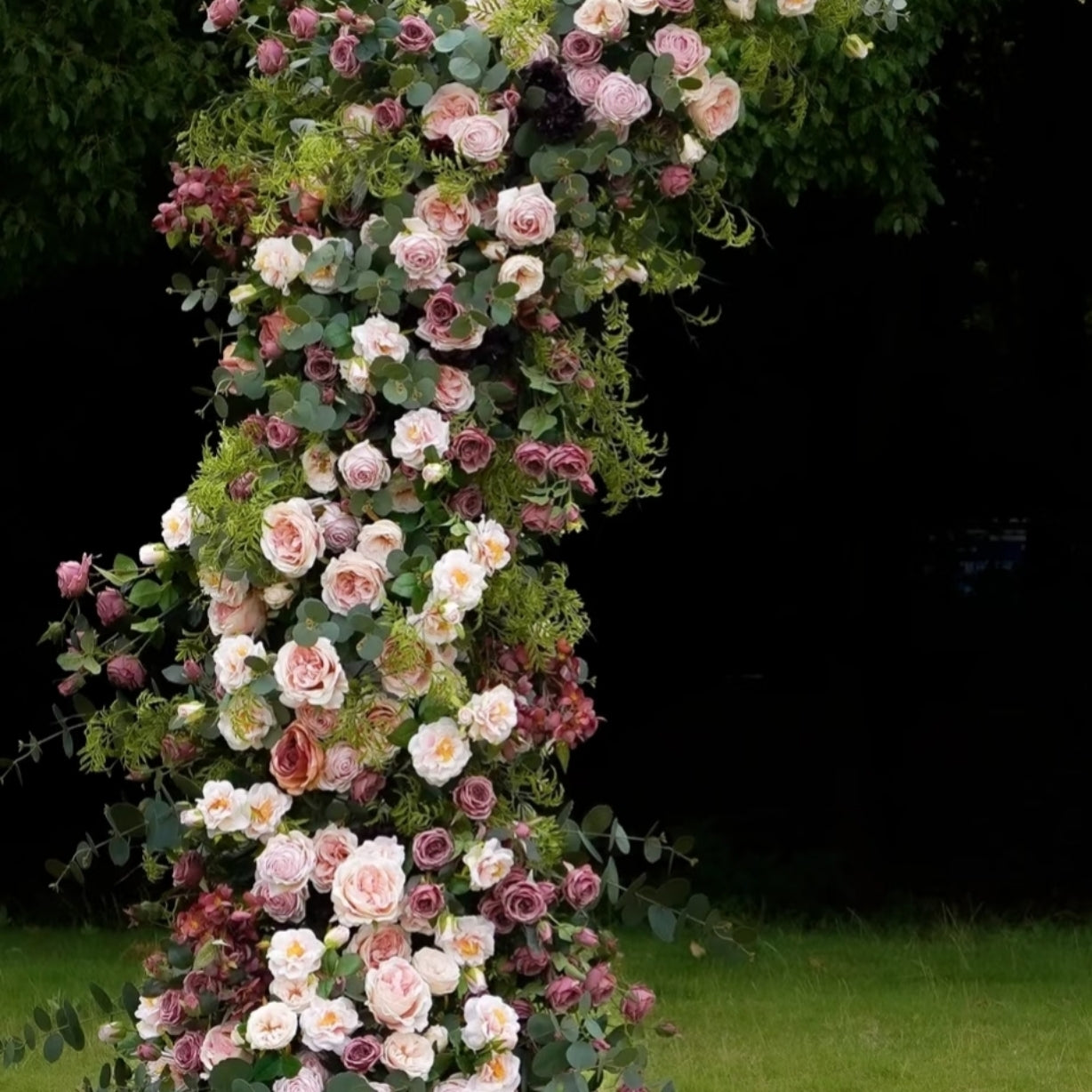 New Wedding Party Background Floral Arch Decoration Including Frame