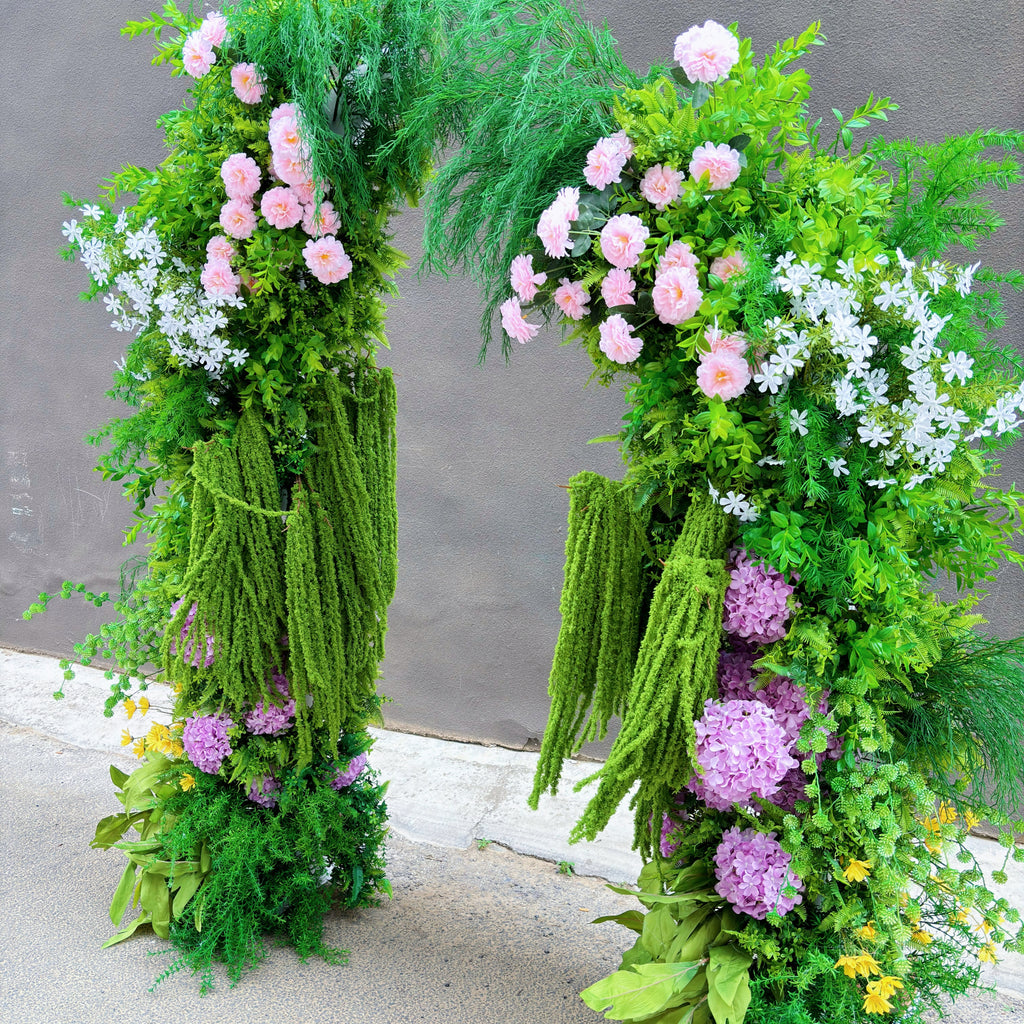 Aly:Wedding Party Background Floral Arch Decoration (Including Frame)