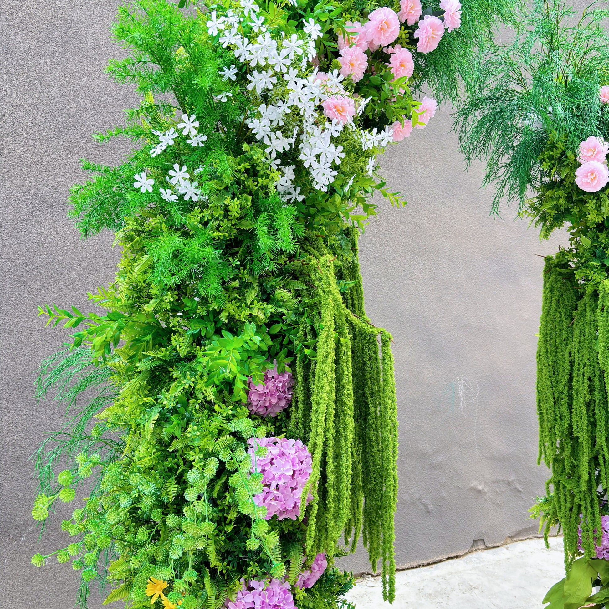 Aly:Wedding Party Background Floral Arch Decoration (Including Frame)