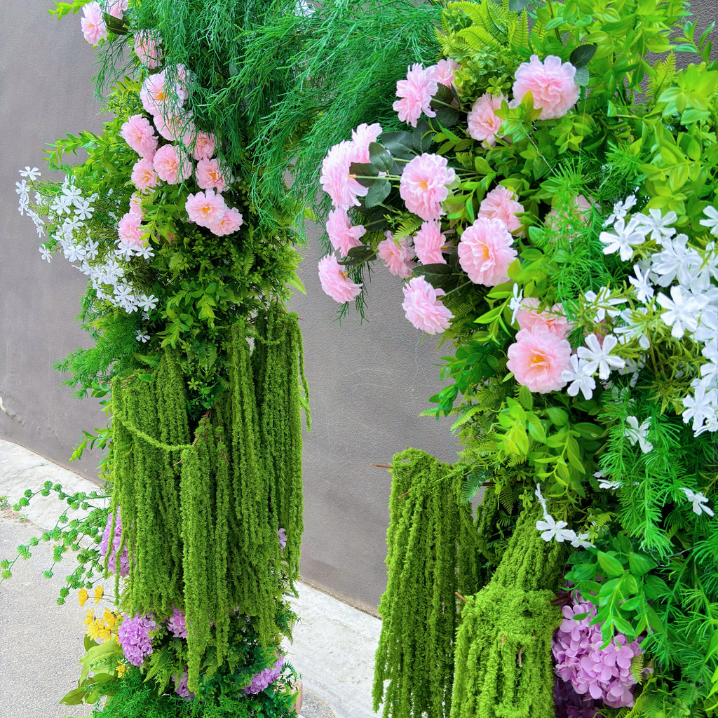 Aly:Wedding Party Background Floral Arch Decoration (Including Frame)