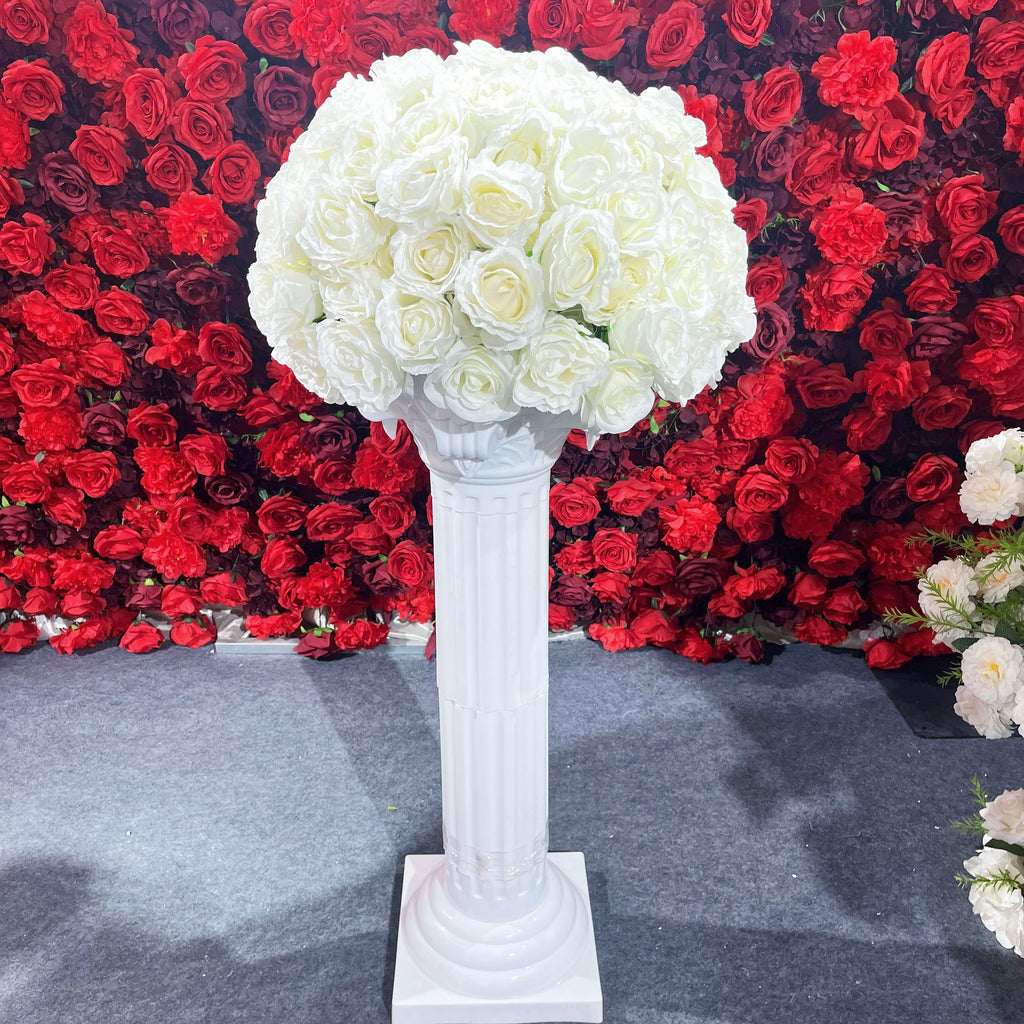 White flower ball decorations