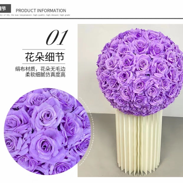 White flower ball decorations