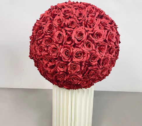 White flower ball decorations